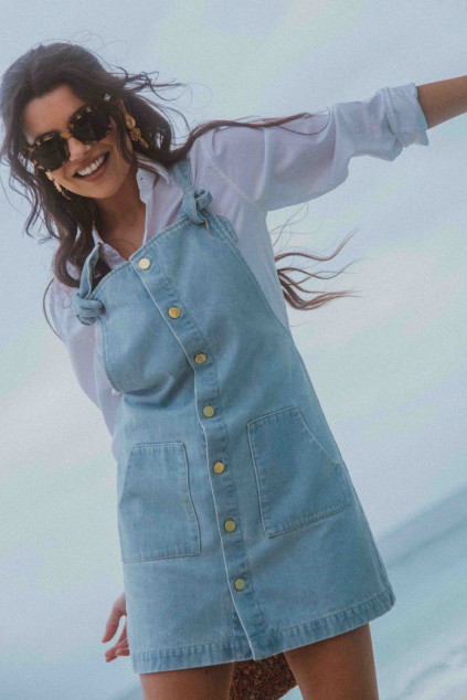 SALOPETTE PIPPA DENIM  BLEACH