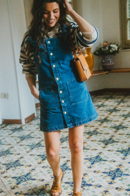 SALOPETTE PIPPA DENIM STONE