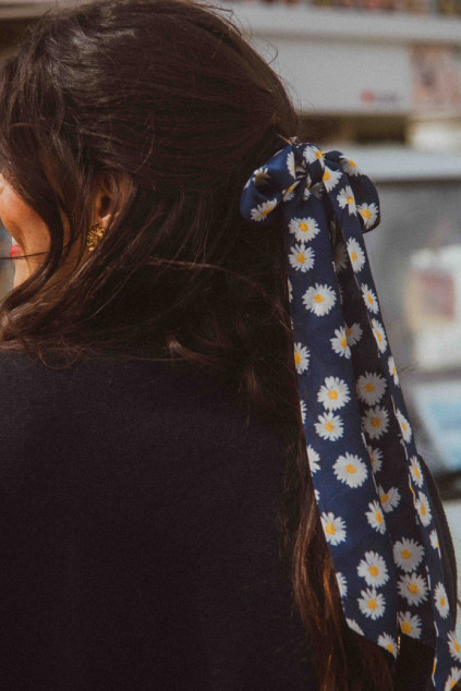 FOULARD MARGUERITE BLEU