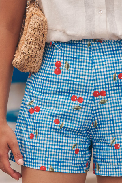 SHORT GEORGE CHERRY BLUE