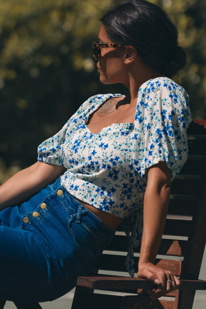 BLOUSE JULIANNA PORCELAINE