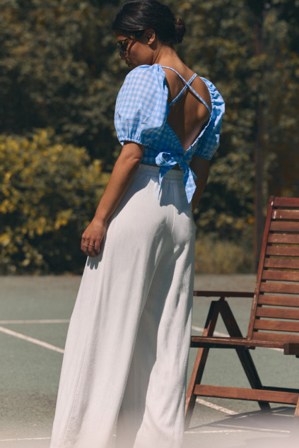 BLOUSE JULIANNA VICHY AZUR