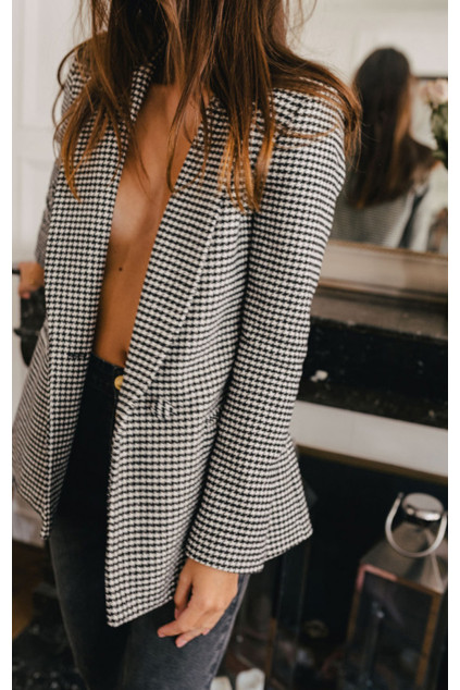VESTE ALY PIED DE POULE
