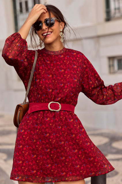 RENEE MASSIMA DRESS RED