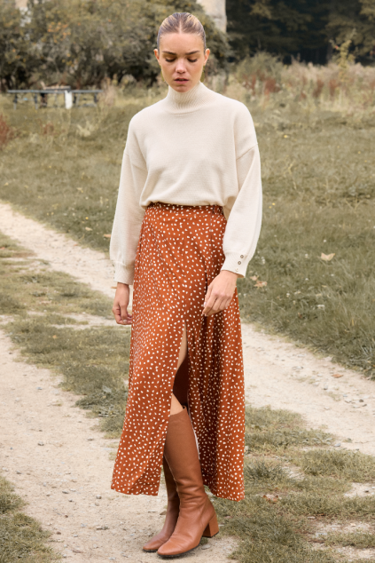 GIUSEPPA CARAMEL SALÉ SKIRT