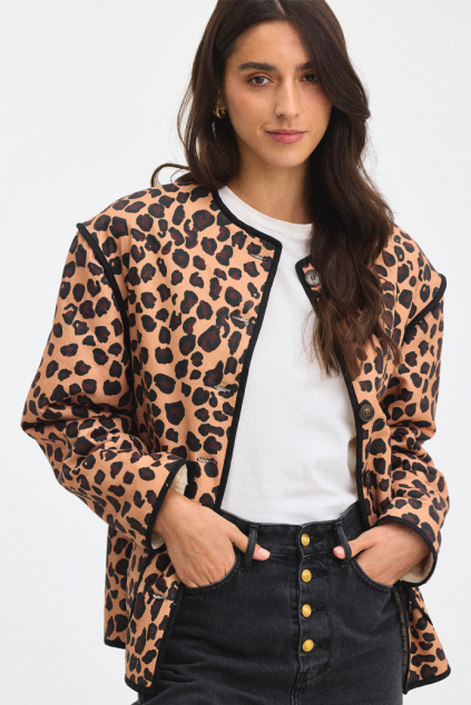 VESTE DESKIEL LÉOPARD