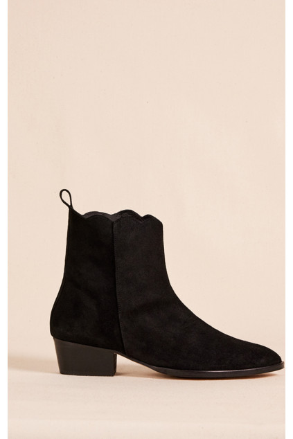 ZÉLIE BLACK ANKLE BOOTS