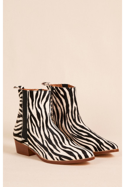 BOTTINES MILIA ZÉBRÉ