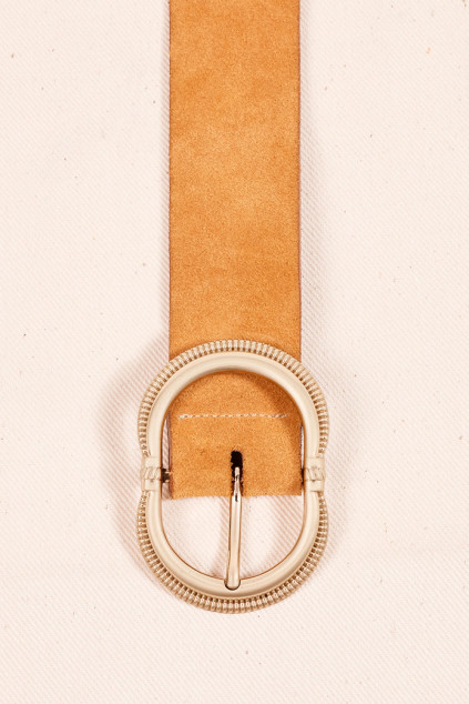 GALICE CAMEL SUEDE BELT