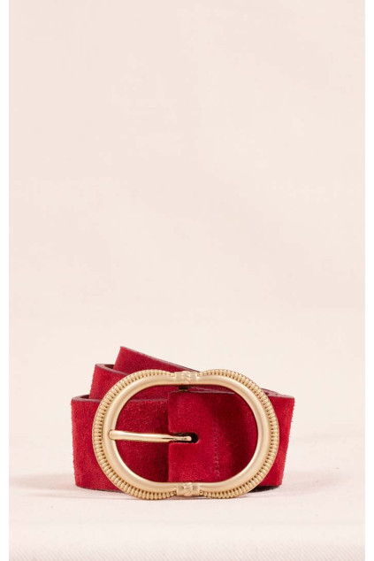 CEINTURE GALICE DAIM CARMIN