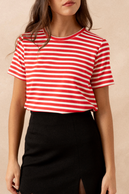 LOGAN MARINE RED T-SHIRT