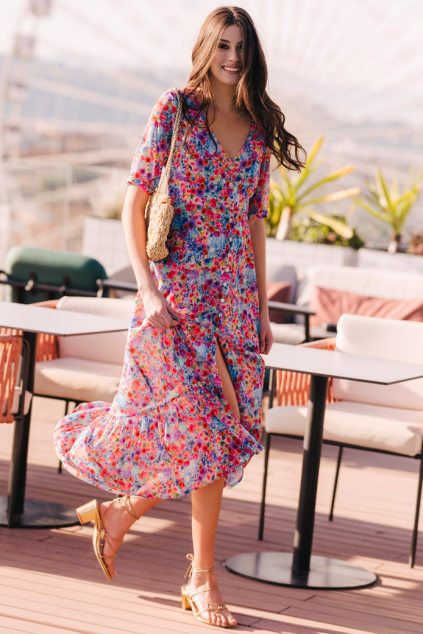 ROSE AURORA DRESS