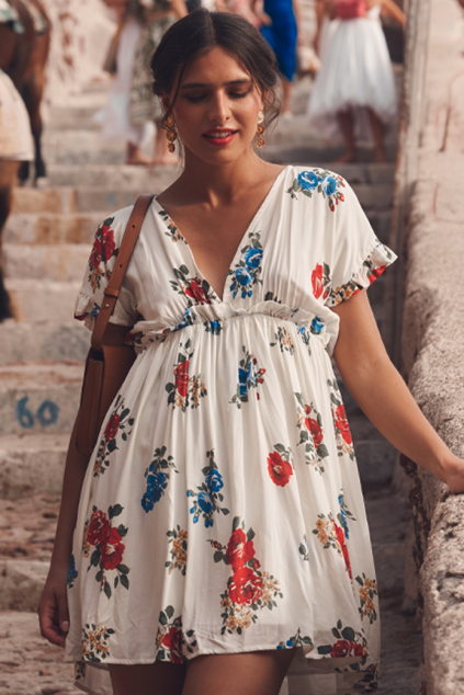 MANELLE FLORES DRESS
