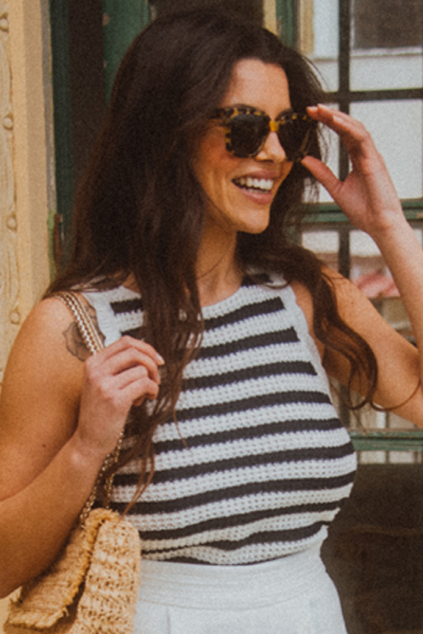 FERRIS STRIPED TANK TOP