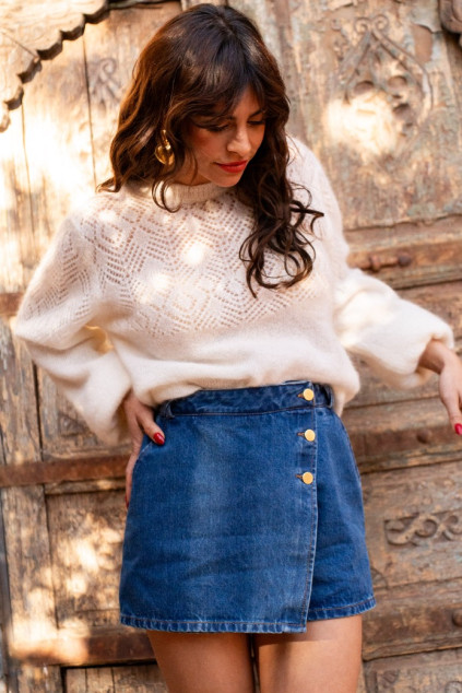 JARISSA STONE SHORT SKIRT