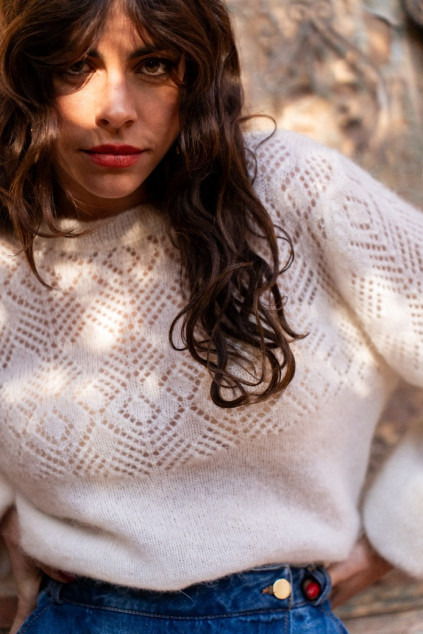 LOLKA CREAM SWEATER