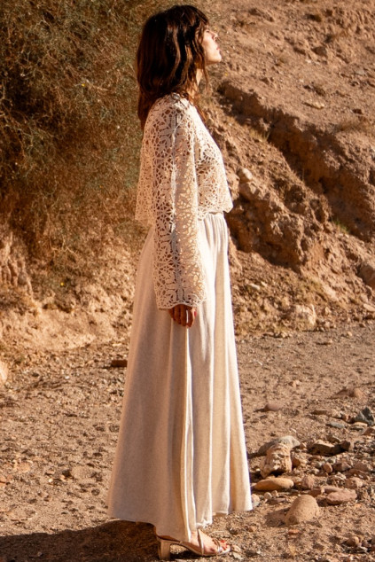 CREAM LACE BLOUSE BRENDA