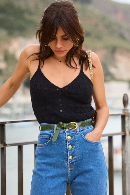 SUSAN BLACK TANK TOP