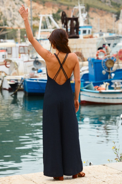 CAMELLIA BLACK OVERALL