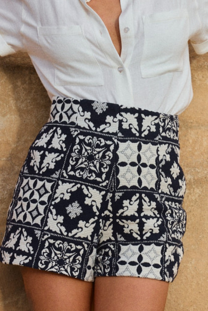 SHORT STEPHEN JACQUARD MOSAIC