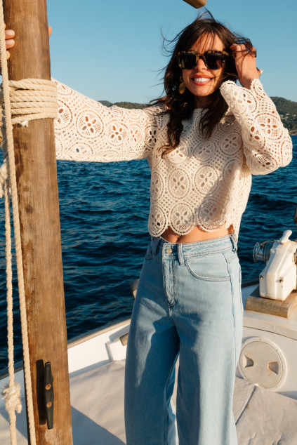 BLOUSE BLOSSOM GUIPURE IZMIR