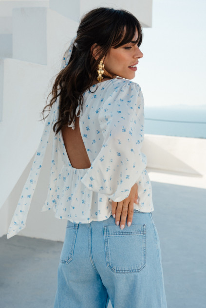 BLOUSE BRISEIS BLEUET