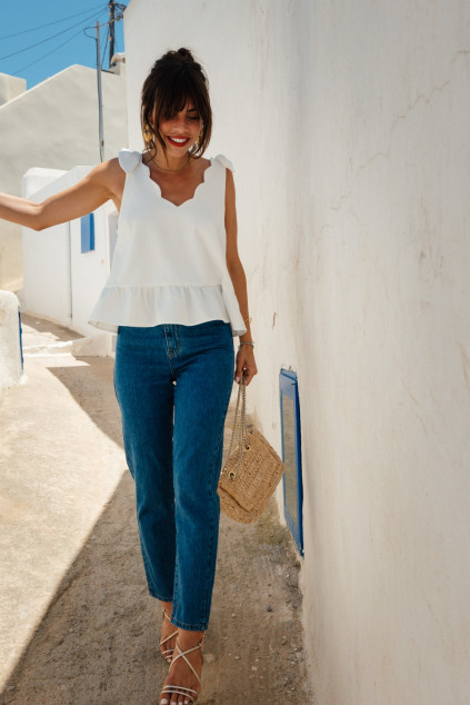 BLANCA WHITE BLOUSE...