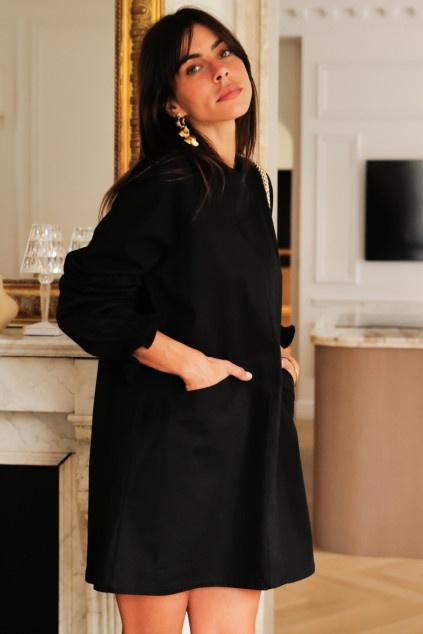 AÉNOR GABARDINE DRESS BLACK