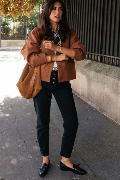 VOLTA JACKET WHITE CAMEL