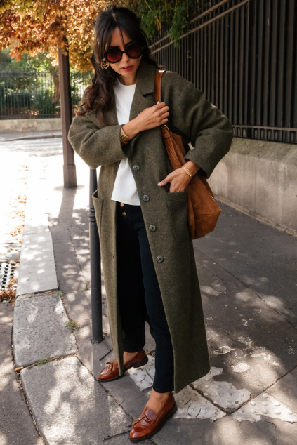 JEREMY BARBOTINE KHAKI COAT