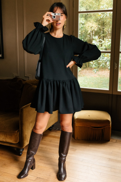 RIBERON BOB DRESS BLACK