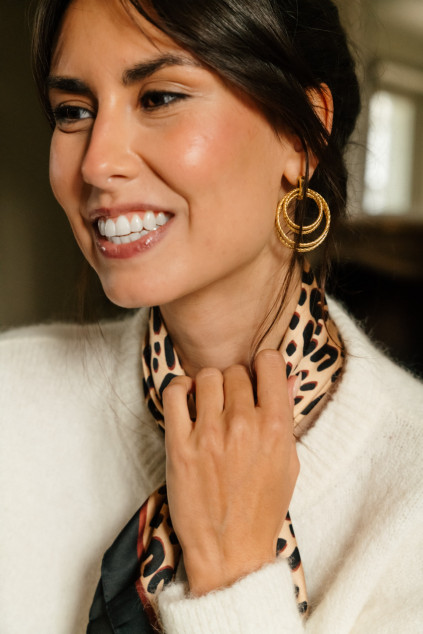 BOUCLES D OREILLES BRUNE
