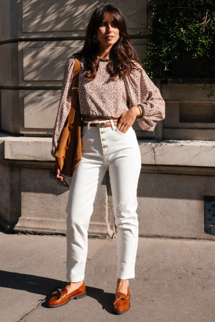 BLOUSE BOURGET IMPRIME MOCKA