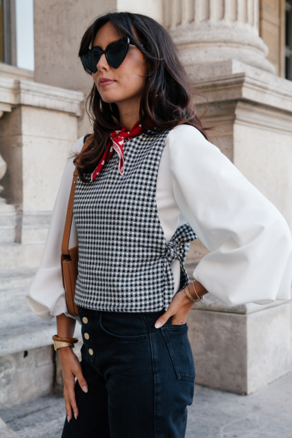 TOP TANIE VICHY NOIR