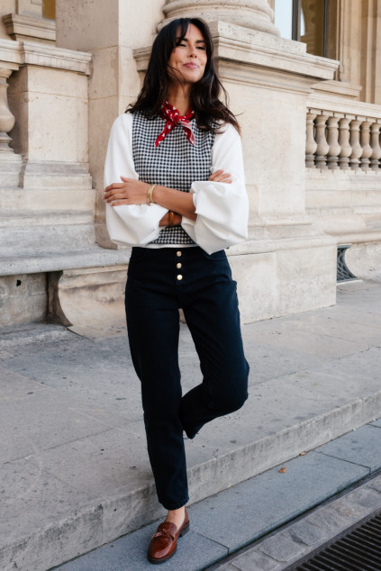 TOP TANIE VICHY NOIR