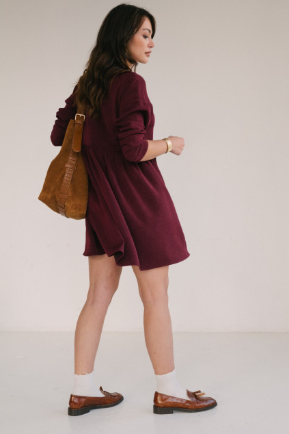 ROBE JANETTE IZORA BORDEAUX