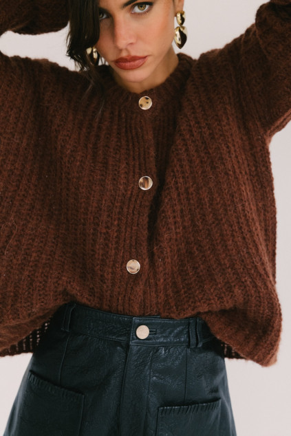 LUCIE BROWN PULLOVER