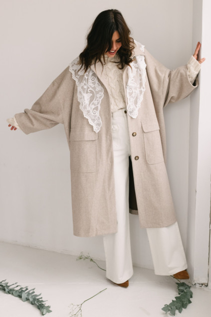 MARCELOT RESCA ECRU COAT