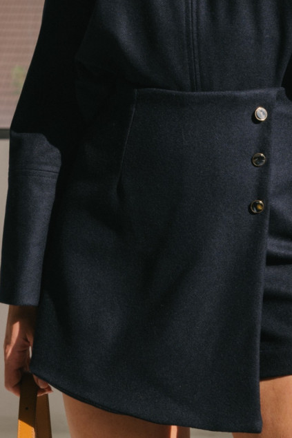 JUPE SHORT JODIE LAINE MARINE