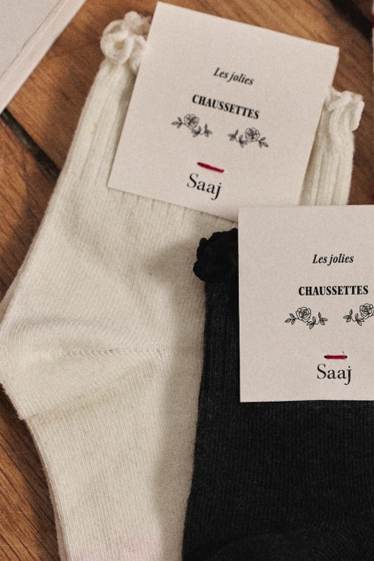 CHAUSSETTES HORION COTON ECRU