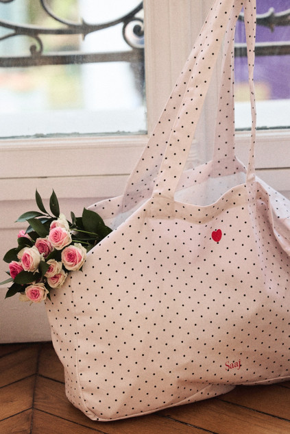 TOTE BAG COTON POIS