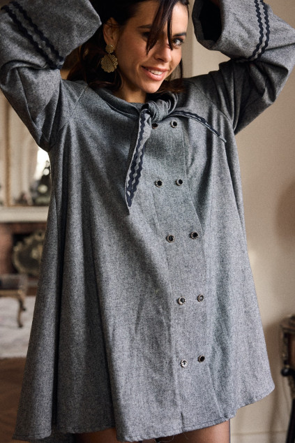 ROBE RUBARBE POIVRE GRIS