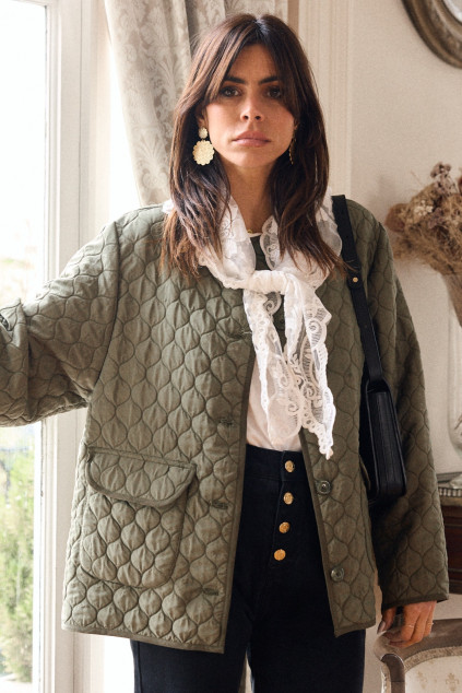 VALENTIN QUILTED JACKET KHAKI