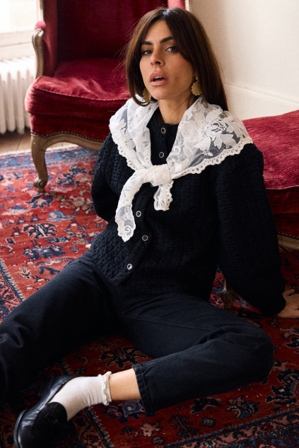 BORIS BENEDICTO BLACK BLOUSE