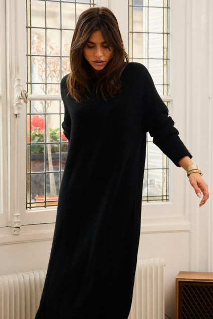 ROBE ROMARIE MAILLE NOIR