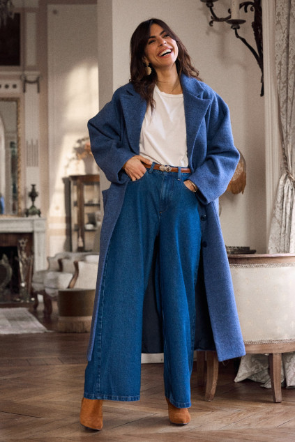 MANTEAU JEREMY BARBOTINE BLEU