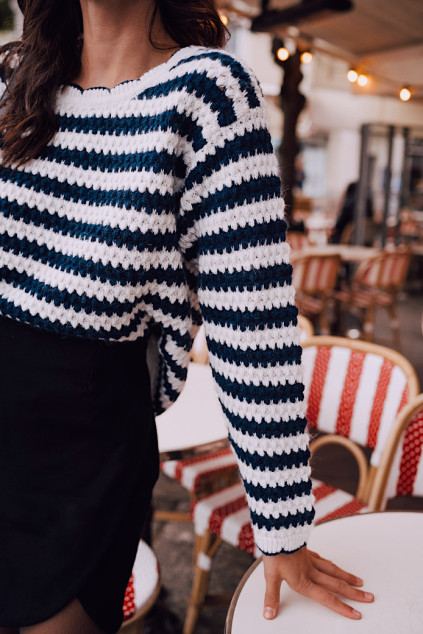 DEGAS MARINE ECRU PULL NEW