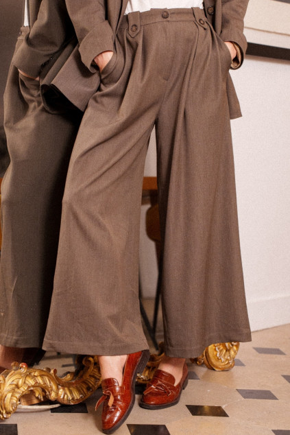 PANTALON SYBILLA MANOLAMA CAFE