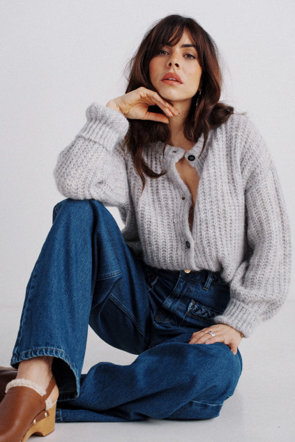 LUCIE PULLOVER GREY MELANGE