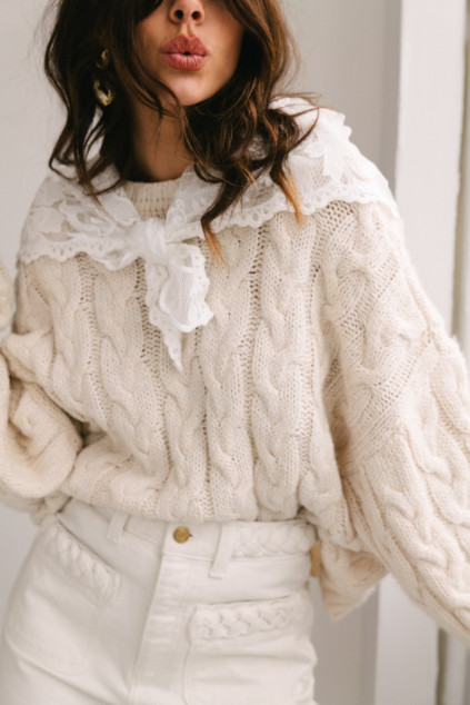 MONDRIAN ECRU PULLOVER